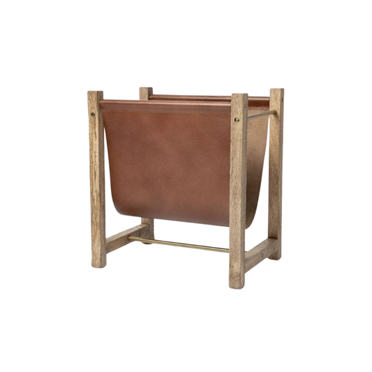 Leather Magazine Holder