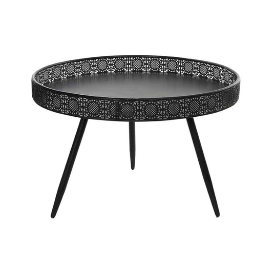 Essy Decoration Round Black Metal Table