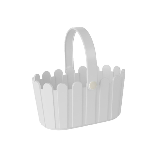 Emsa 513924 Flower Pot- basket, country House Style- 28 x 18 cm -White