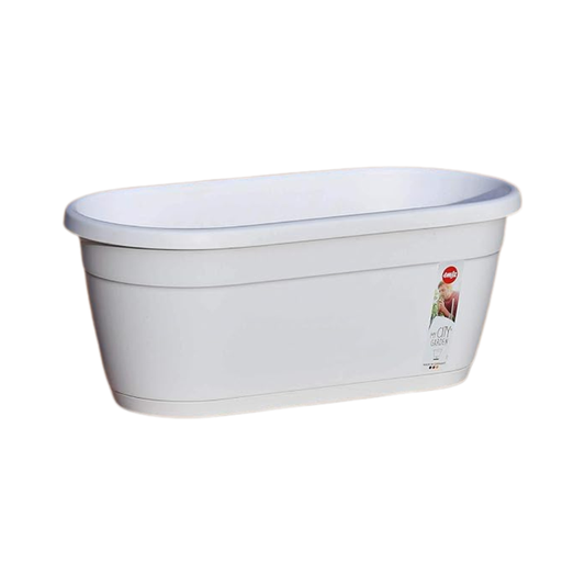Emsa 517827 Indoor & Outdoor Flower Pot 40 x 20 cm-White