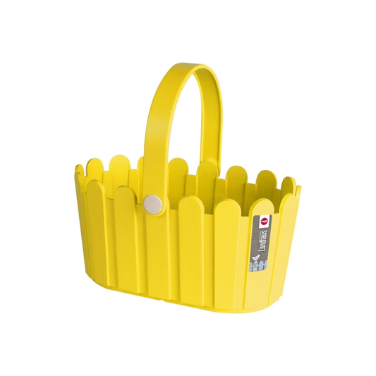 Emsa 513926 Flower Pot- basket, country House Style- 28 x 18 cm – Yellow