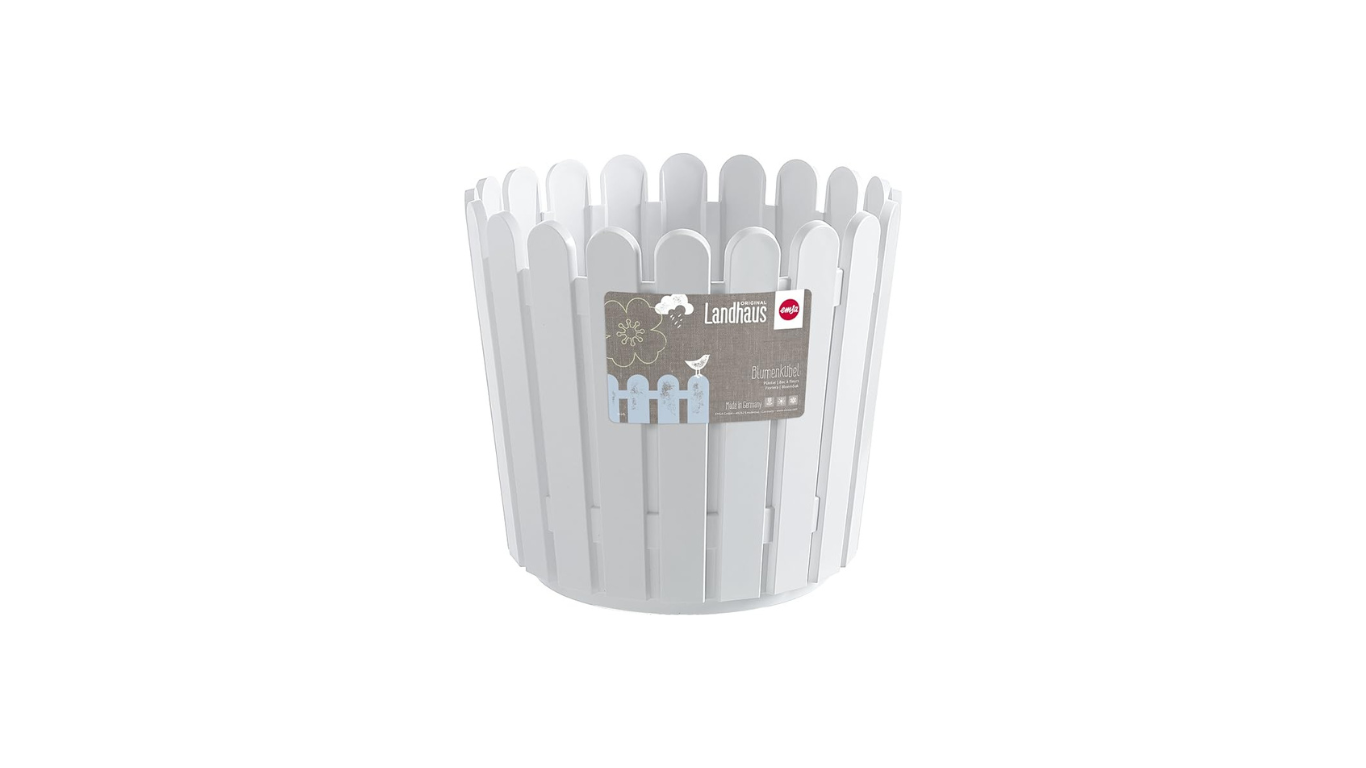 Emsa 512683 LANDHAUS Planter, white