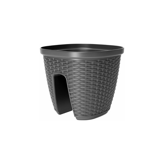 Emsa 515013 Casa Mesh Railing Pot – Mesh Granite