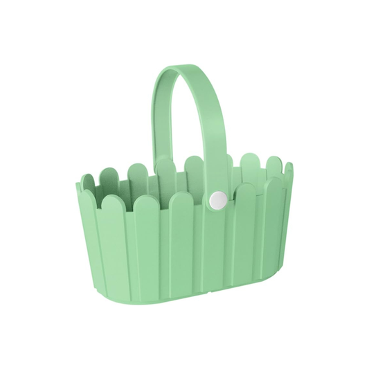 Emsa 517511 Flower Pot- basket, country House Style- 28 x 18 cm – white-Green