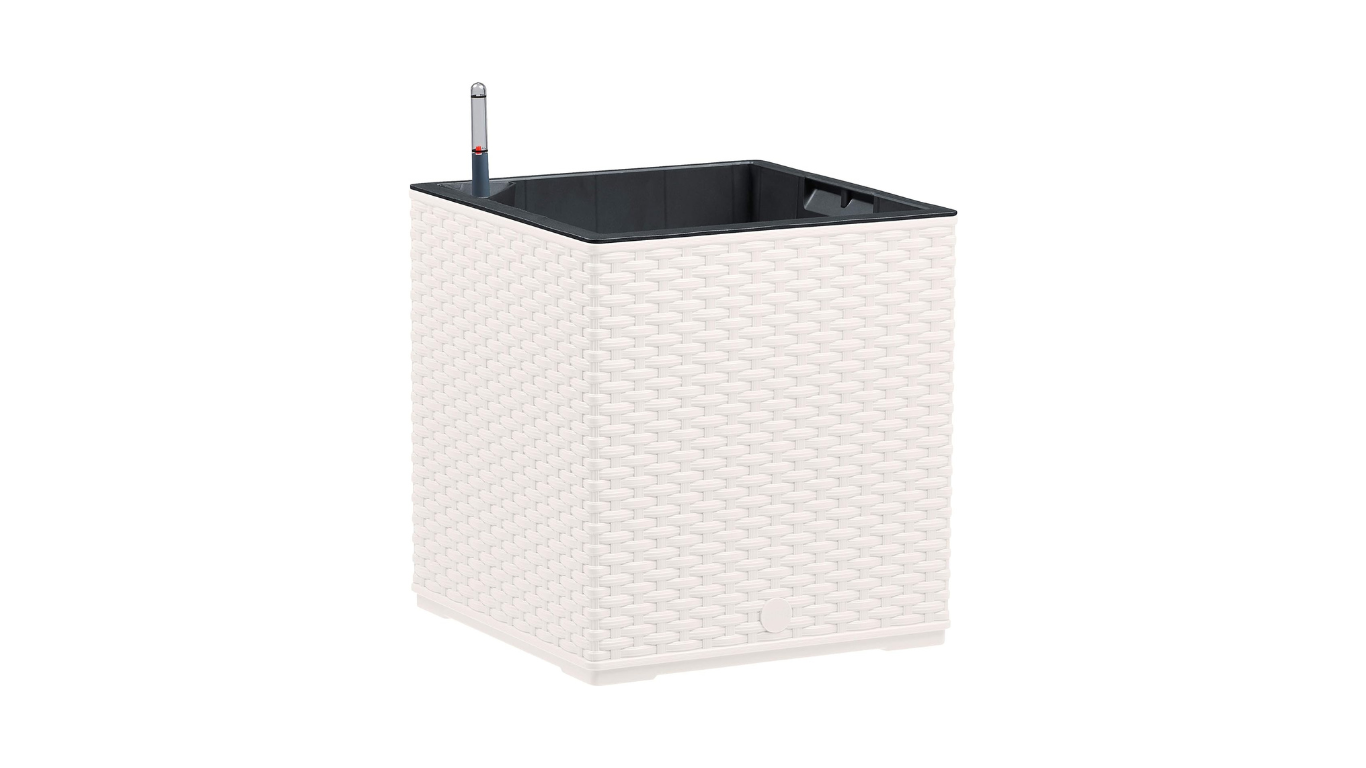 EMSA -‎517588- Indoor Flower Pot - self-watering system & water level indicator - White