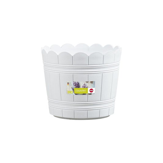 Emsa 515263 Country Flower Planter, White