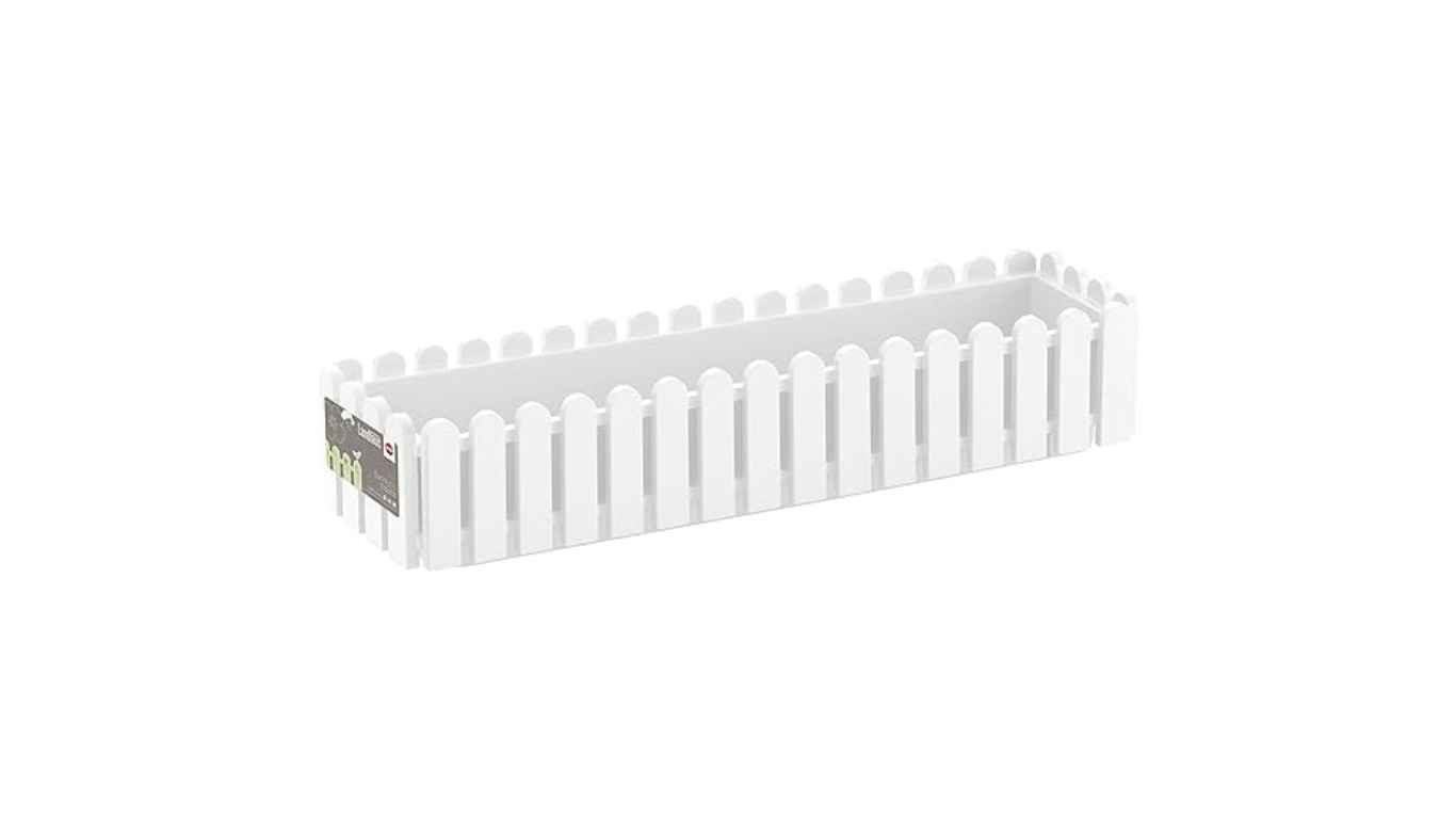 EMSA 956751200 Flower Pot – white -Made in Germany-75 cm