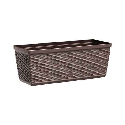 Emsa 515023- Casa Mesh Flower Pot-self-watering system – Mocha