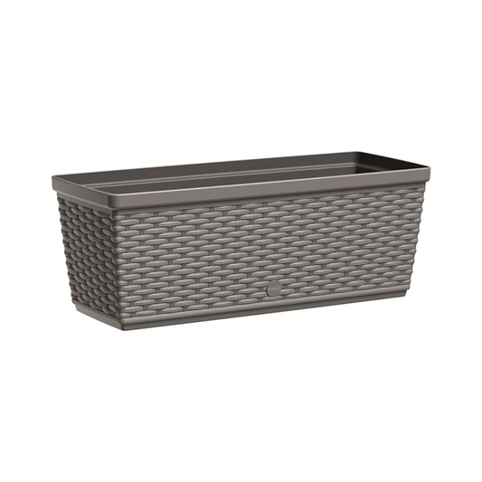 Emsa 517488- Casa Mesh Flower Pot-self-watering system – Quartz Grey