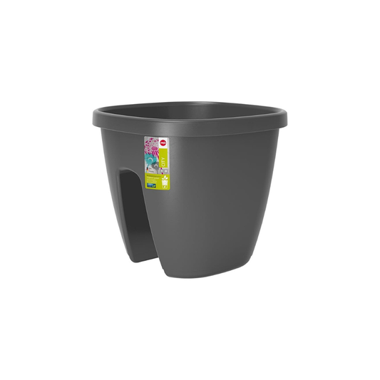 Emsa Railing Pot for the Balcony – self-watering system – Granite-515016