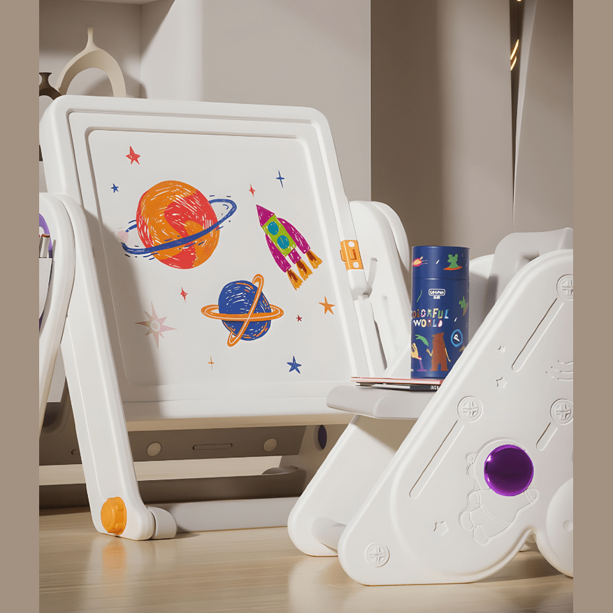 Adjustable Premium HDPE Multifunction Desk: Creative Play & Study