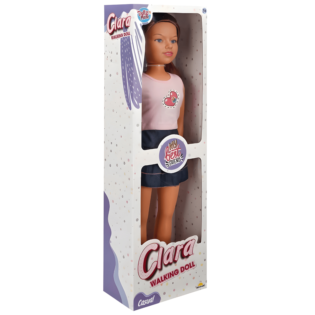 Clara Walking Doll 80cm – Casual Style with 2 Outfit Options