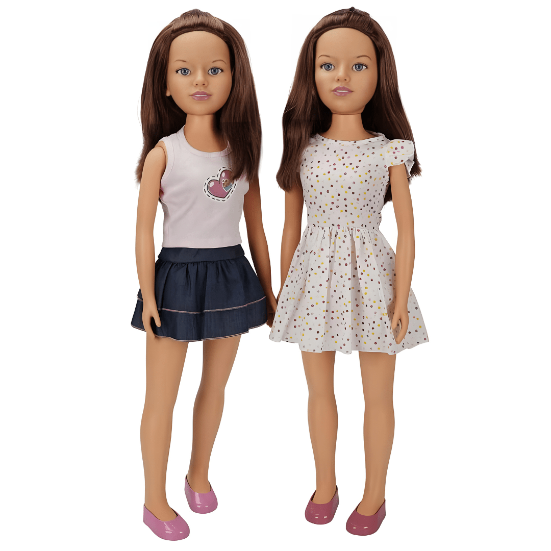 Clara Walking Doll 80cm – Casual Style with 2 Outfit Options