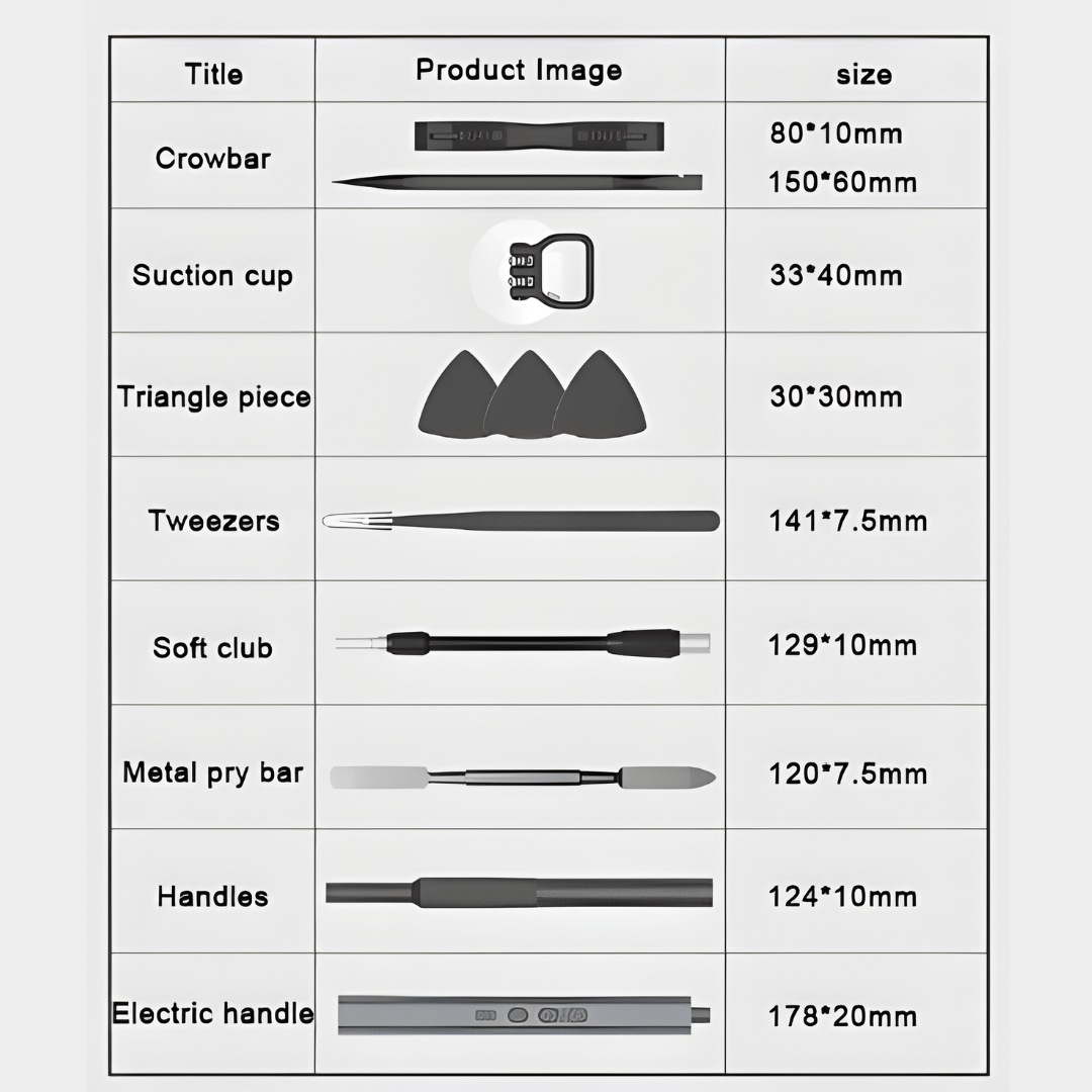 153-in-1 Cordless Magnetic Precision Screwdriver Set