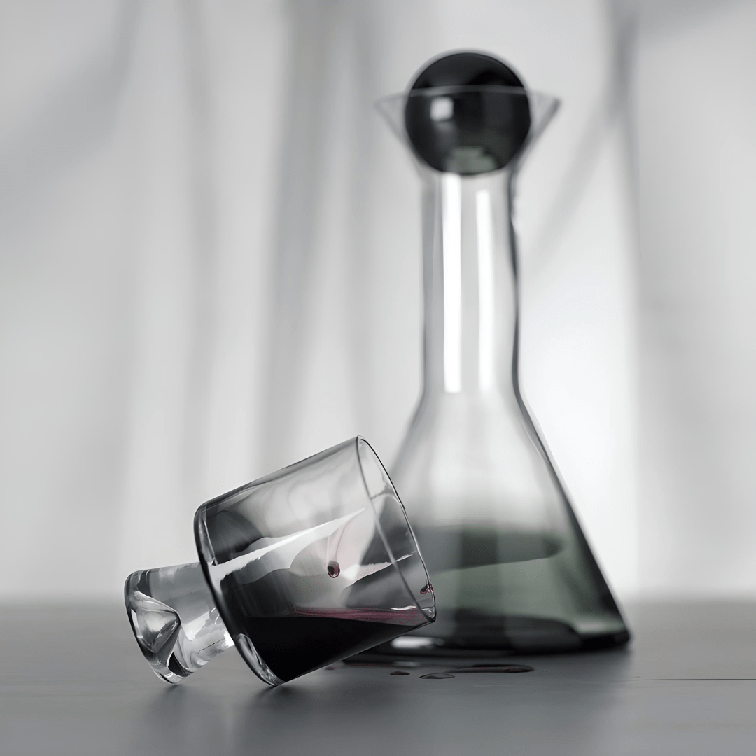 Handmade 1500ml Crystal Decanter & Gradient Glass Set