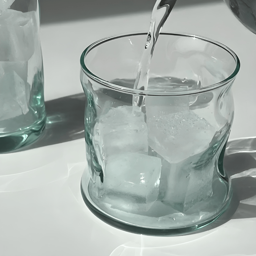 Twisted Vintage Drinking Glass – 340ml or 440ml Handcrafted Glass