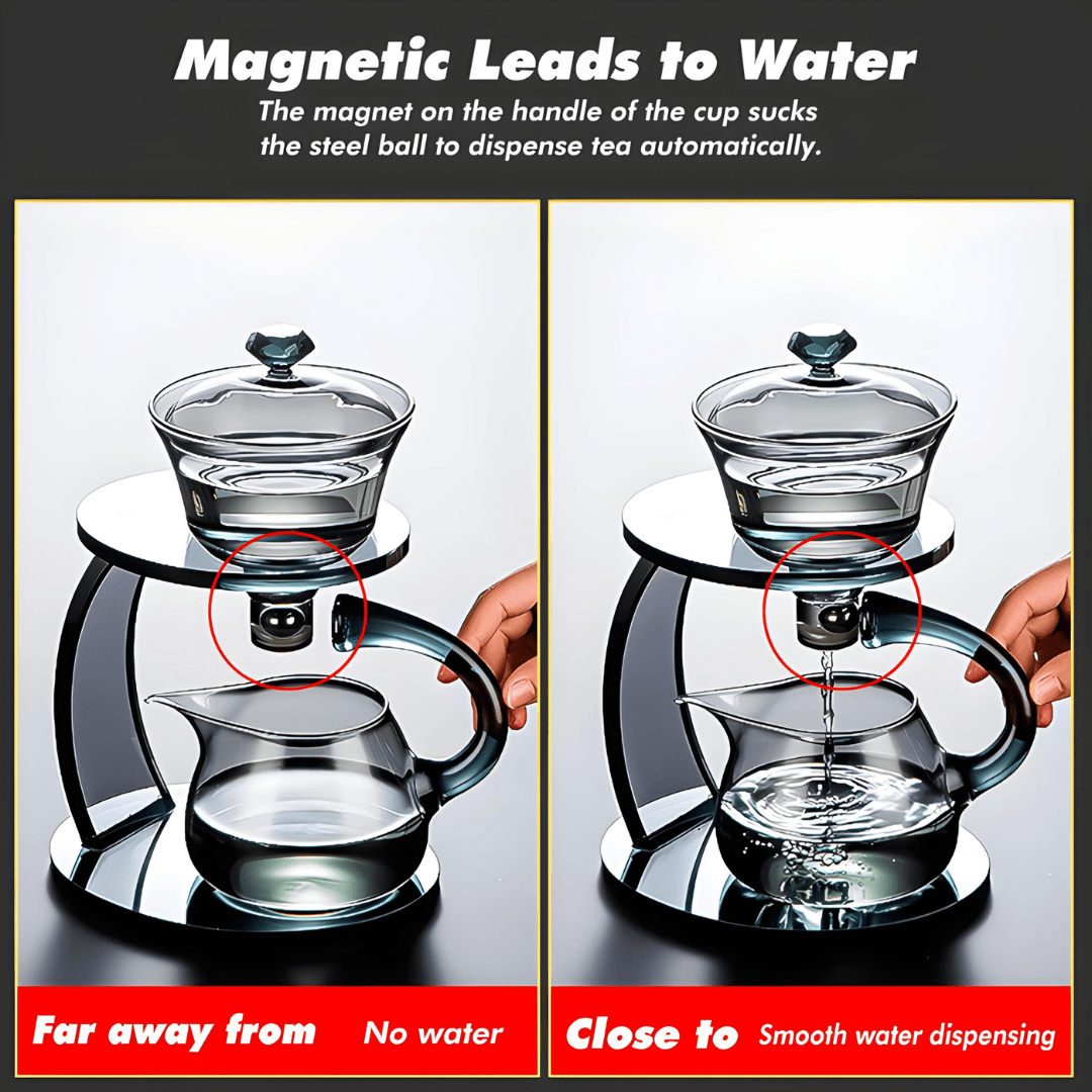 Semi-Automatic Unique Glass Tea Pot