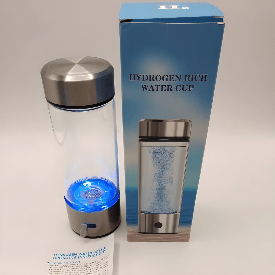 750ml Portable Glass Hydrogen-Rich Water Generator – SPE & PEM Technology