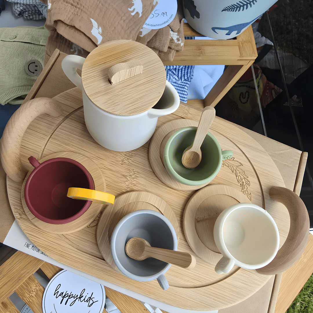 Wooden Tea Party Set for Kids – 2 Years+