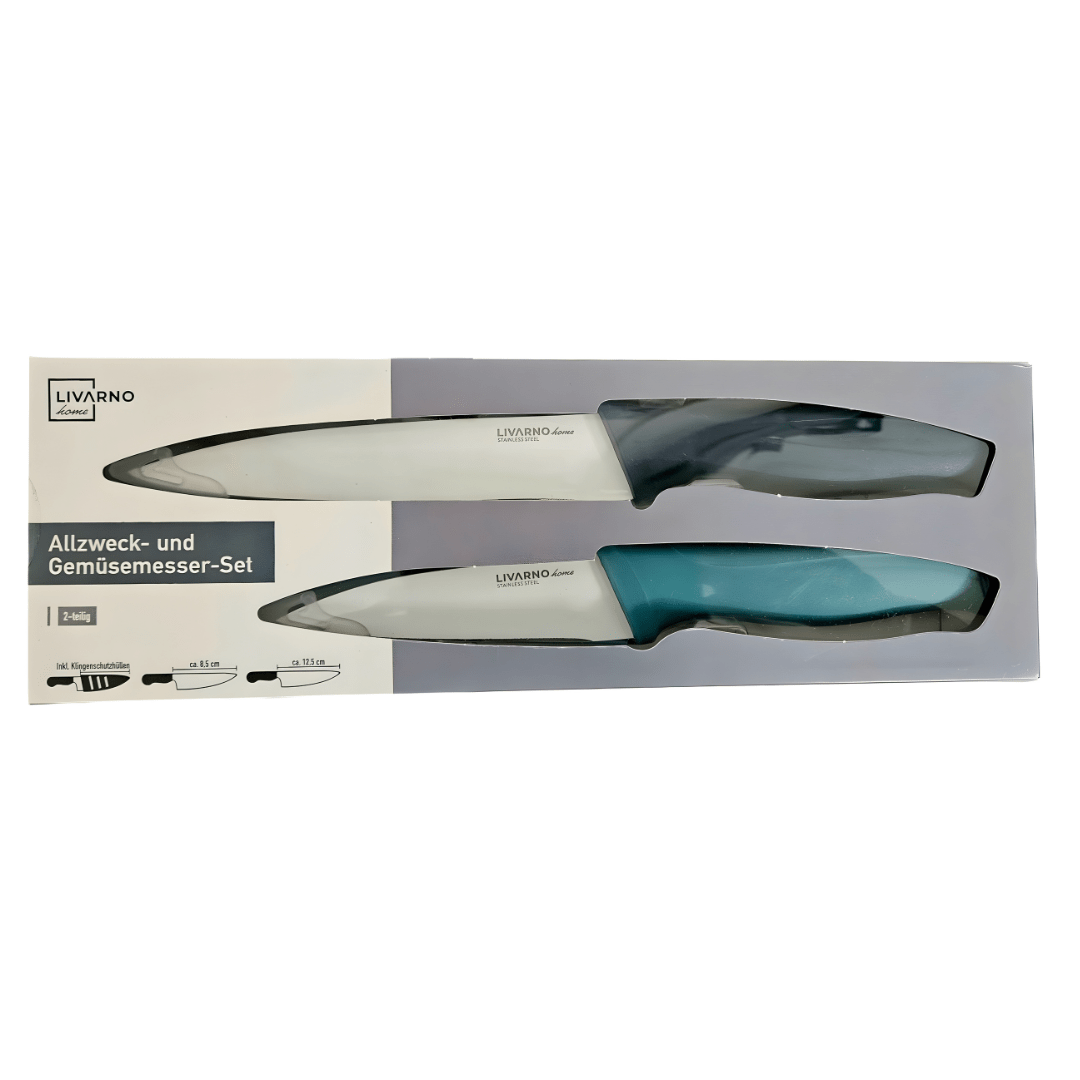 Livarno Home 2-Piece Knife Set – Multipurpose & Vegetable Knife
