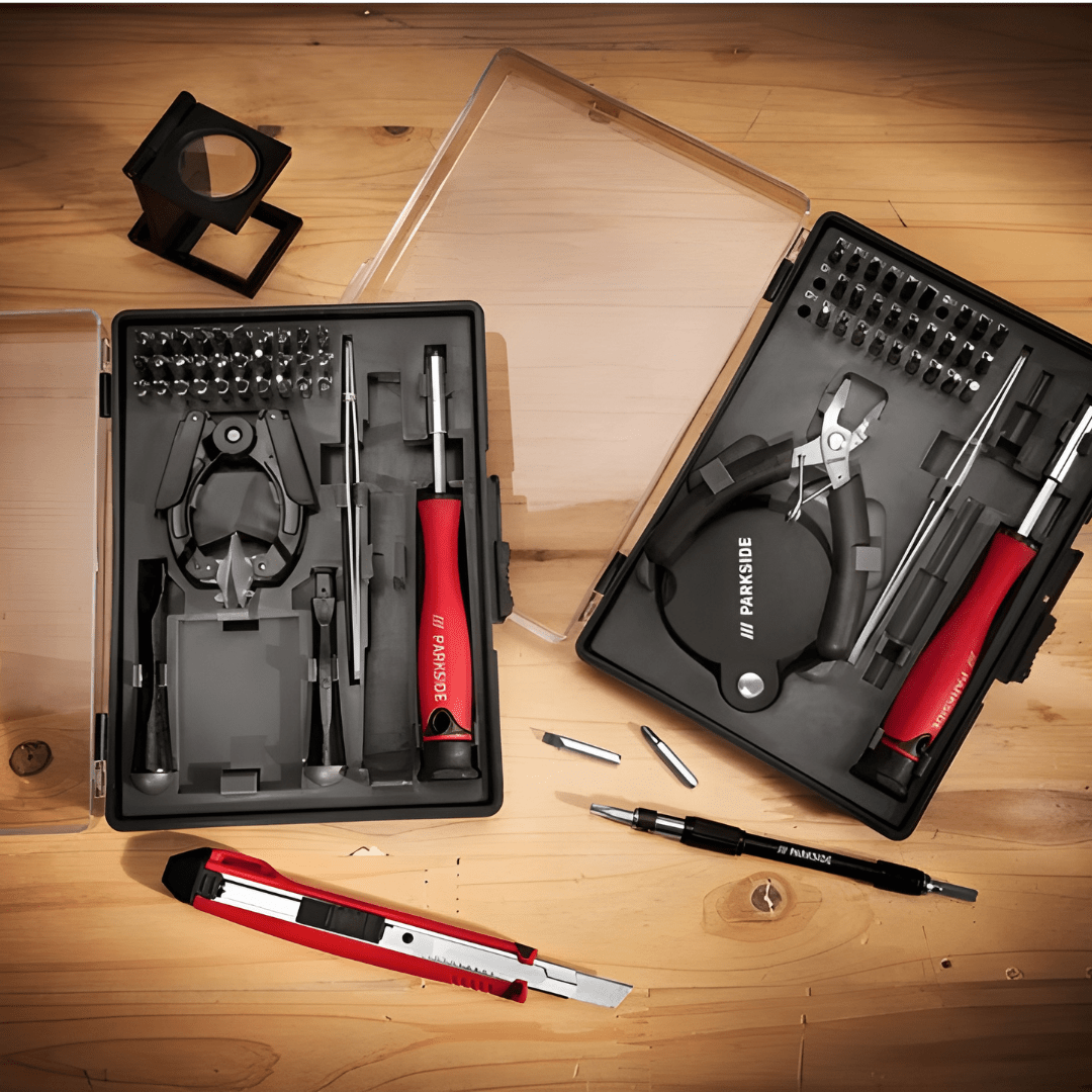 Parkside Precision Tool Kit – 35-Piece Mechanics Set or 37-Piece All-in-One Kit