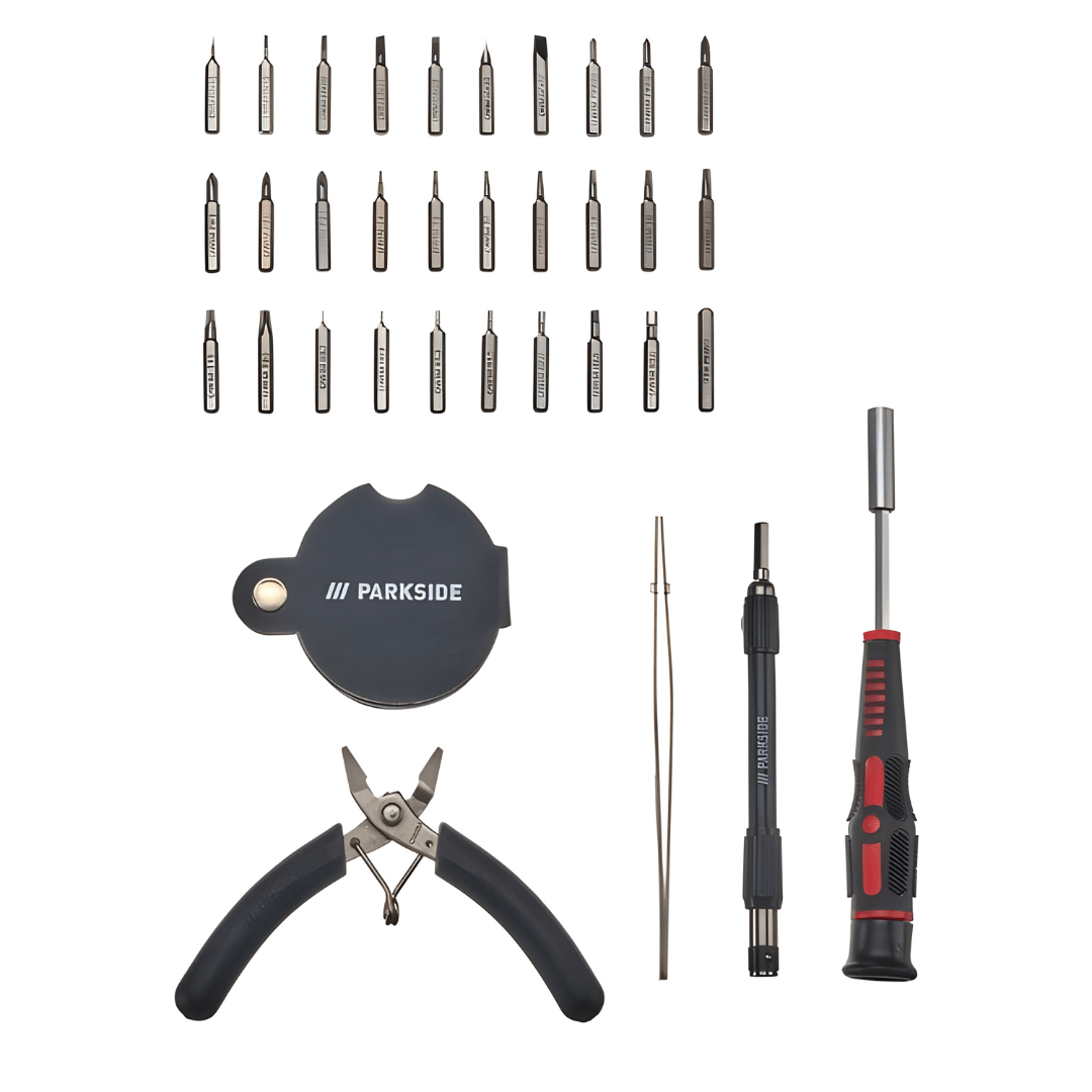 Parkside Precision Tool Kit – 35-Piece Mechanics Set or 37-Piece All-in-One Kit