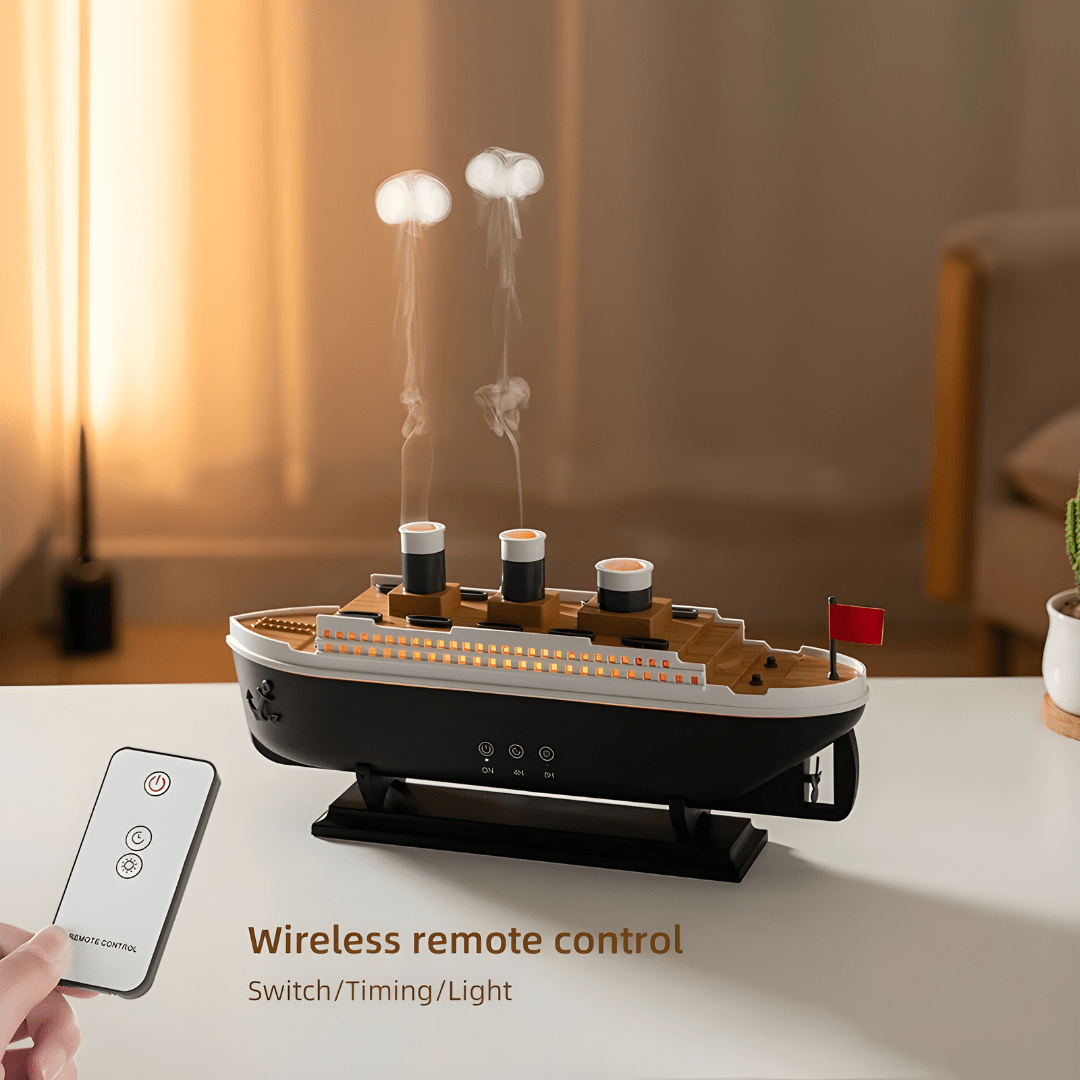 Jellyfish Mist Aroma Diffuser 250ml – Mini Air Boat Humidifier with Lights