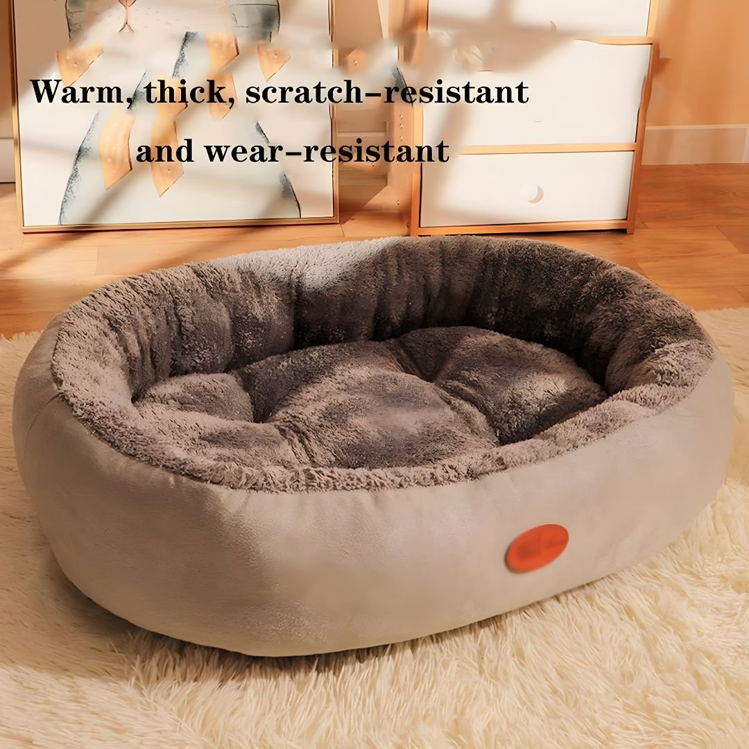 Premium Plush All-Season Pet Bed – Soft, Warm & Non-Slip (100×78×24 cm)