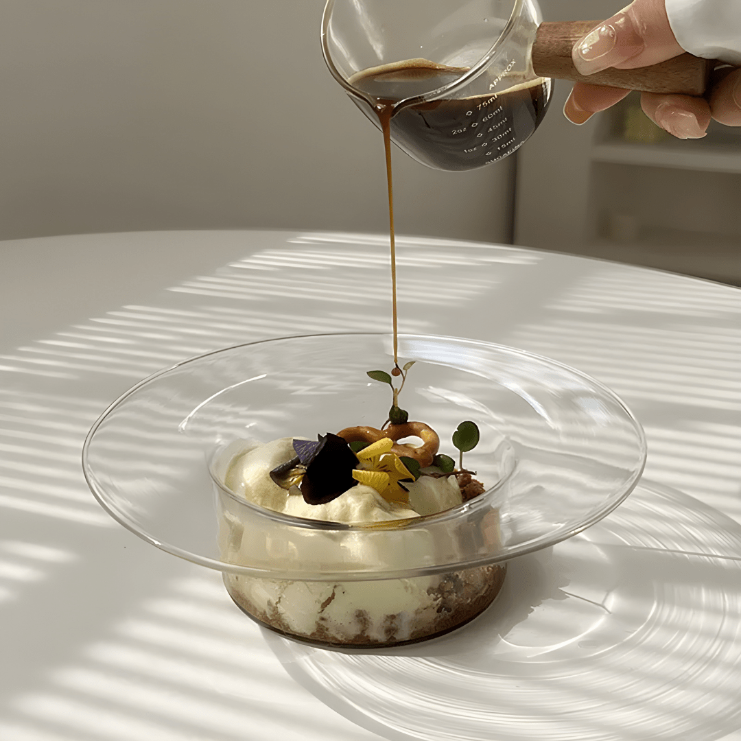 Elegant 250ml Clear Glass Dessert & Salad Bowl