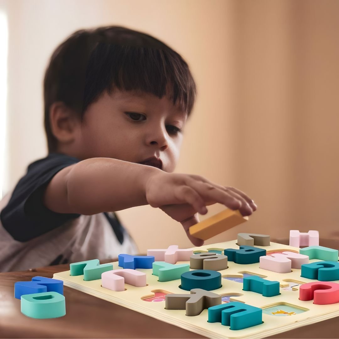 Montessori Wooden Alphabet Puzzle Board 3 Years +