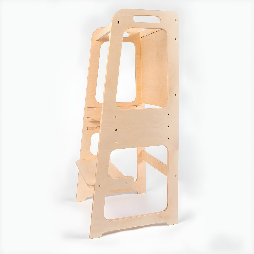 Birch Wood Montessori Learning Tower with Blackboard