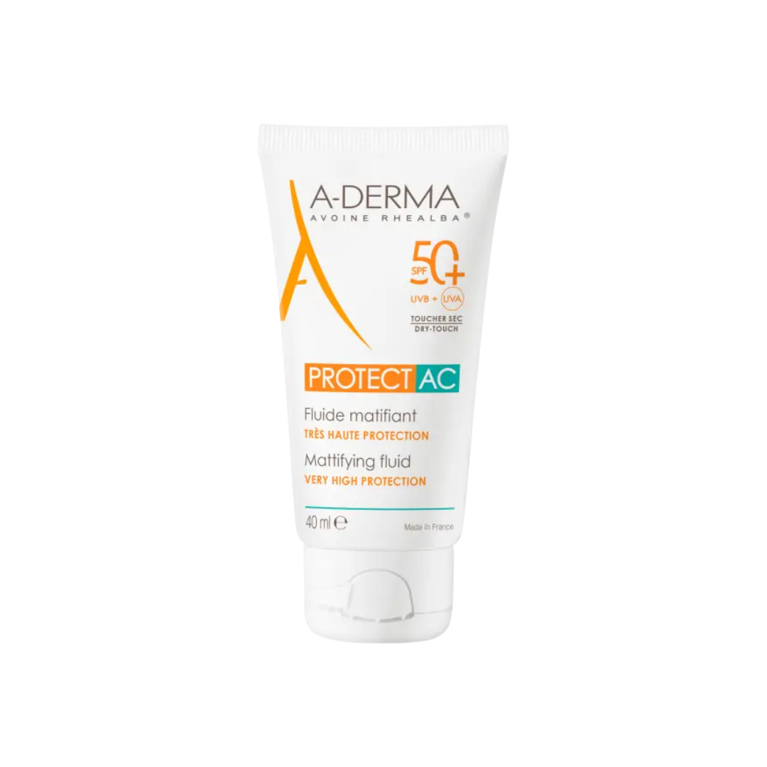 A-Derma Protect Ac Mattifying Fluid 50+ For Acne Prone Skin 40ml - Medaid International