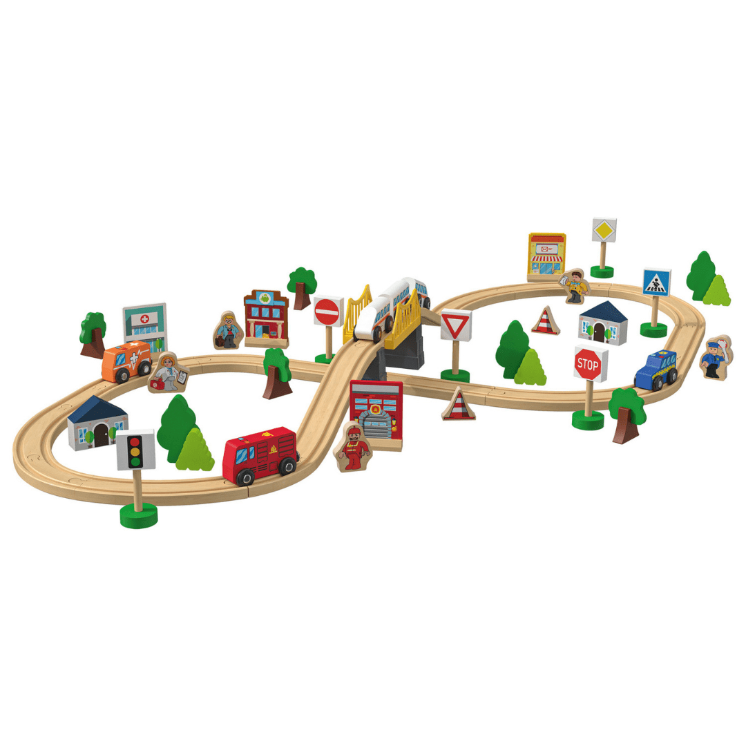 Playtive Wooden Train Set 57 Pieces 2.7m Lebanon"
