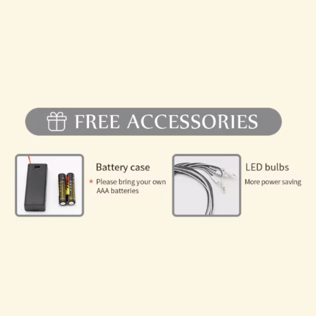 DIY A Ray Of Sunshine Miniature Kit with Furniture And LED Light