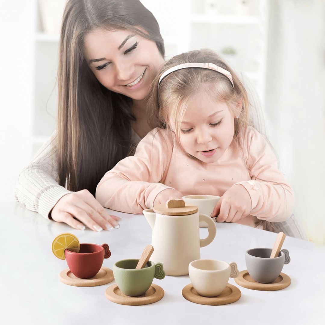 Wooden Tea Party Set for Kids – 2 Years+