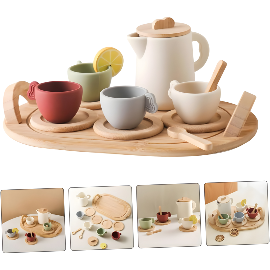 Wooden Tea Party Set for Kids – 2 Years+