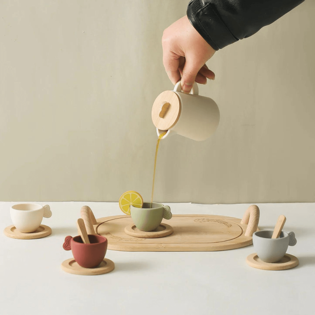 Wooden Tea Party Set for Kids – 2 Years+