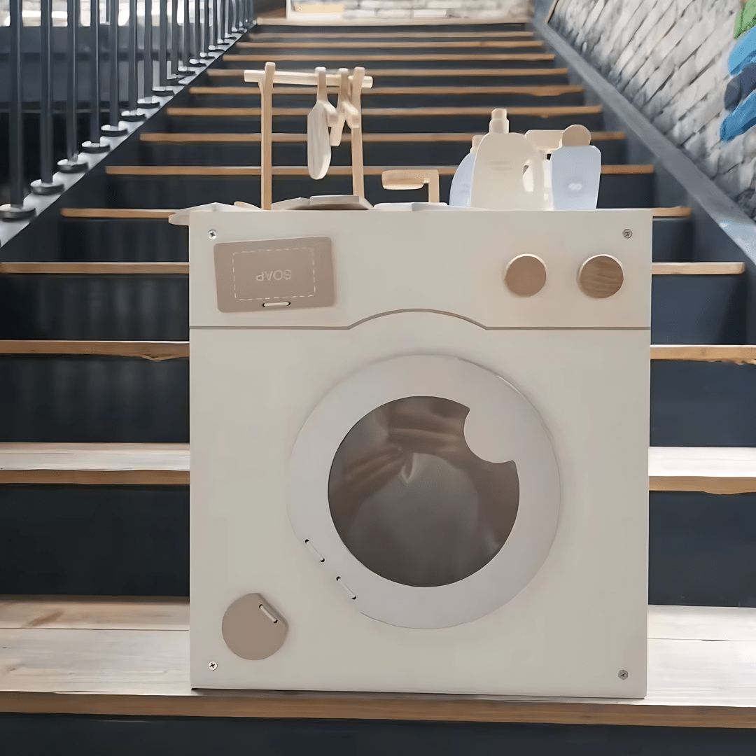 High Quality Wooden Washing Machine With Accessories 38 × 45 × 25 cm