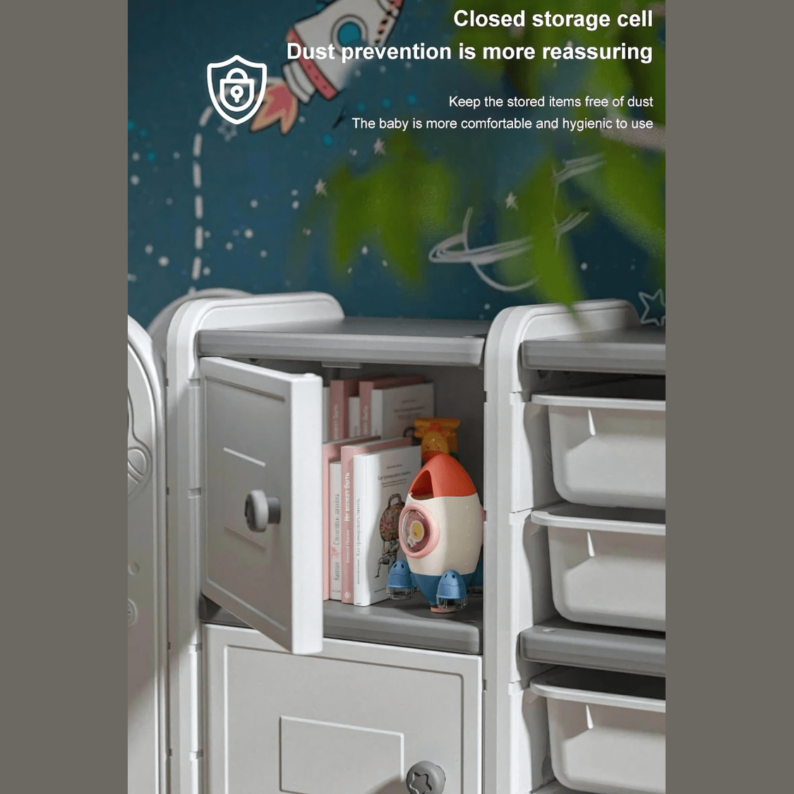 Baby Kids 3 Layer Toy Storage Organizer with 10 Storage Bins