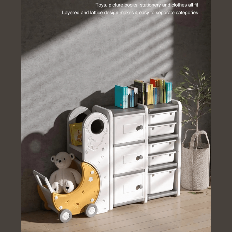 Baby Kids 3 Layer Toy Storage Organizer with 10 Storage Bins
