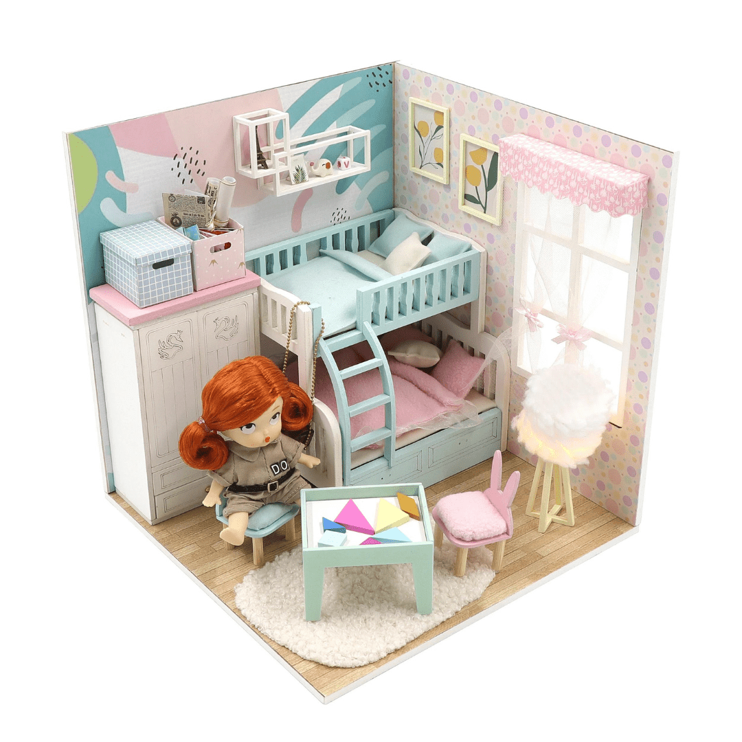 DIY Make Up Kit Gabby Dollhouse With Led Light