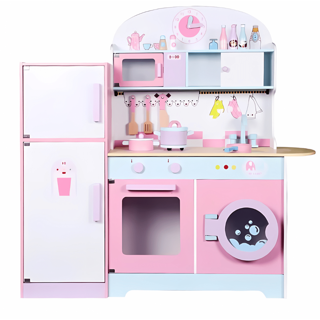 Role Pretend Play Kitchen With Refrigerator