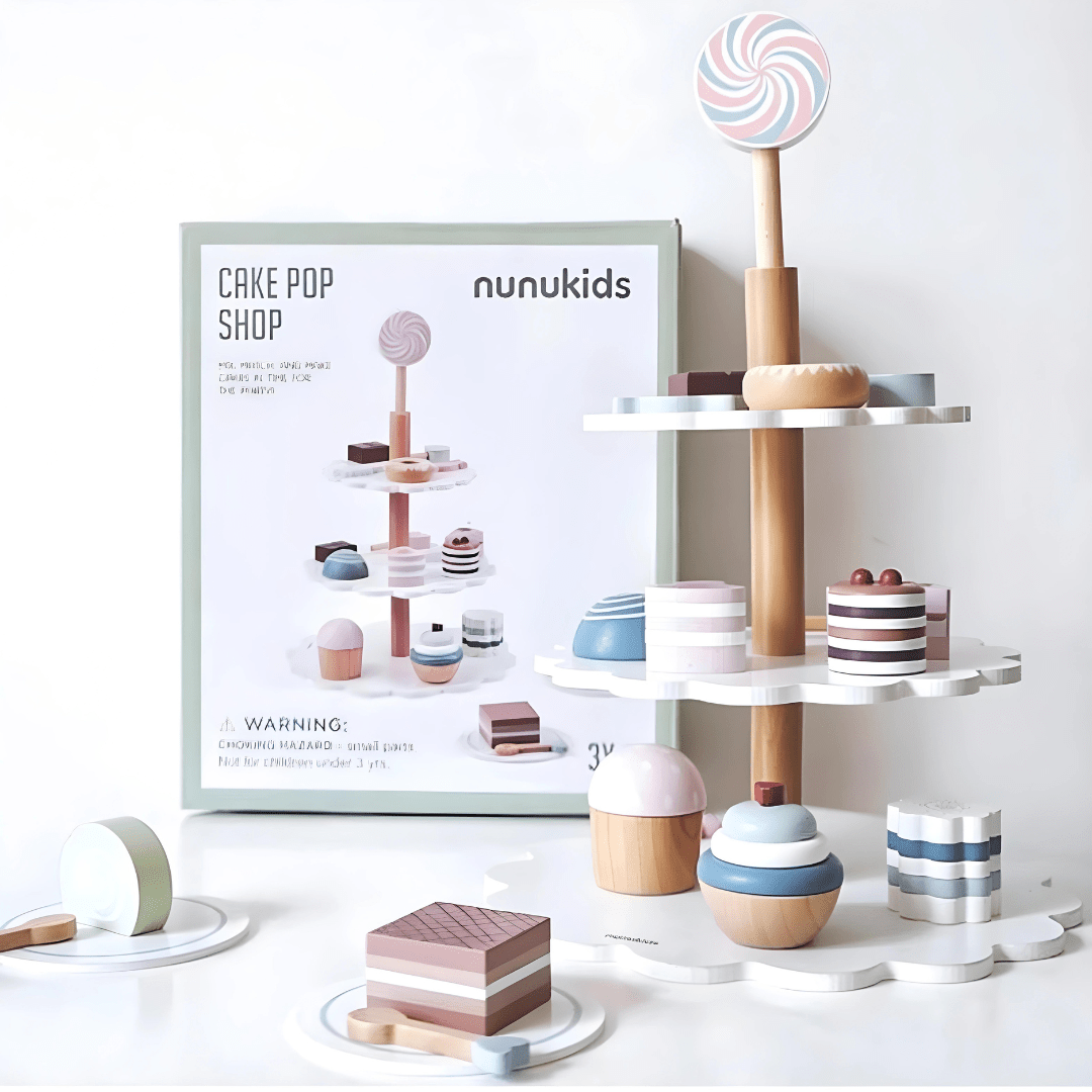 Montessori High quality Wooden Cake Pop Shop