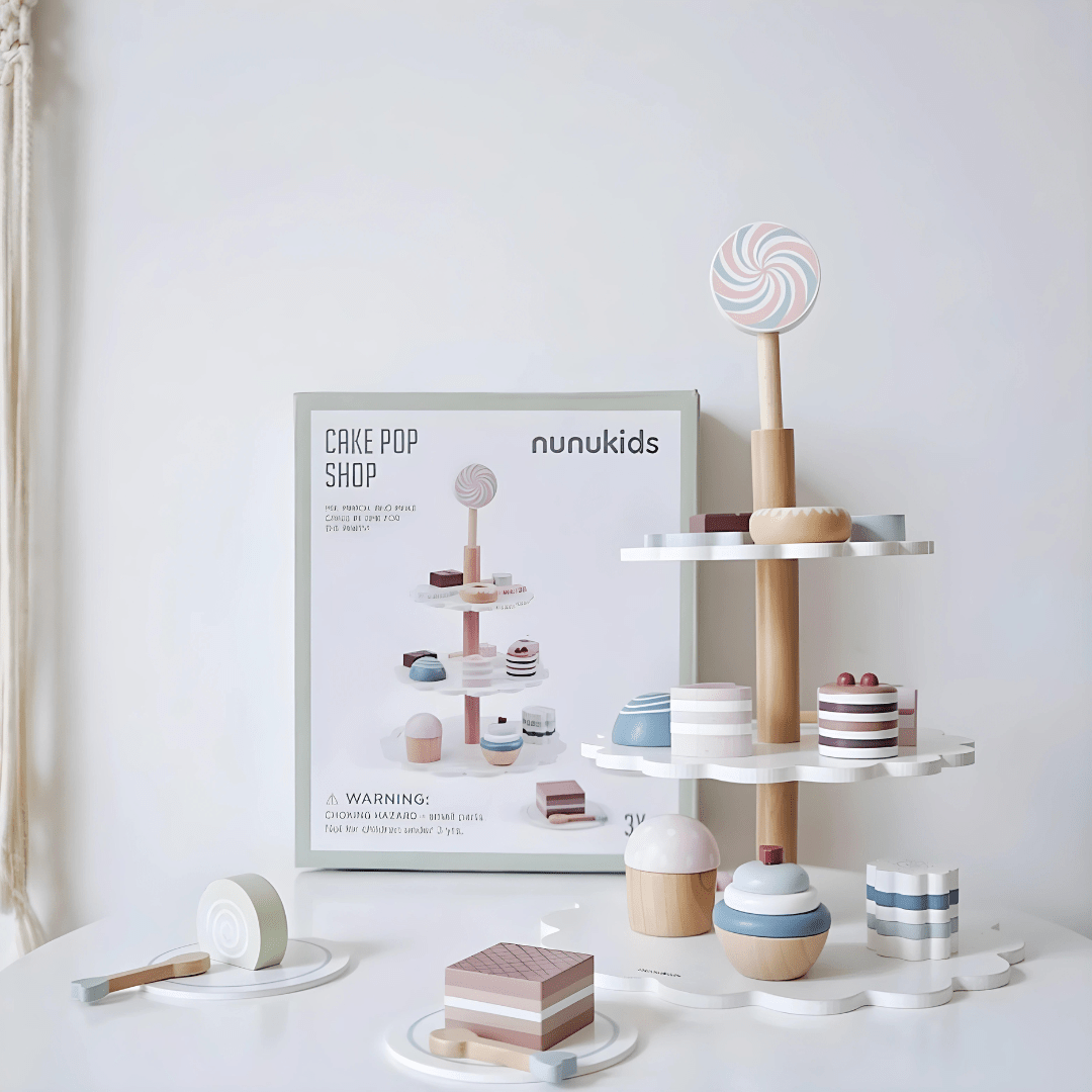 Montessori High quality Wooden Cake Pop Shop