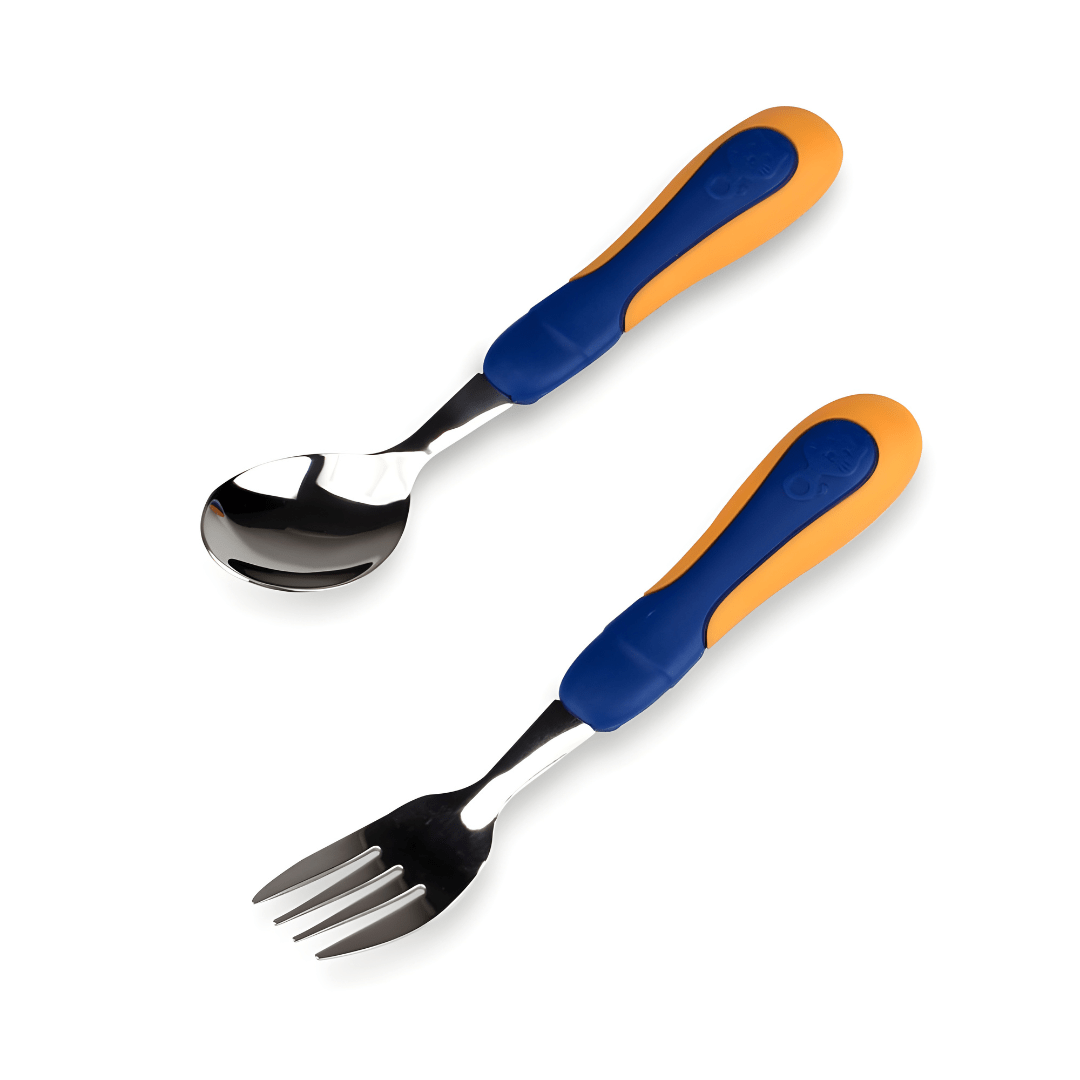 Little Cat 3-Compartment Stainless Steel Feeding Set