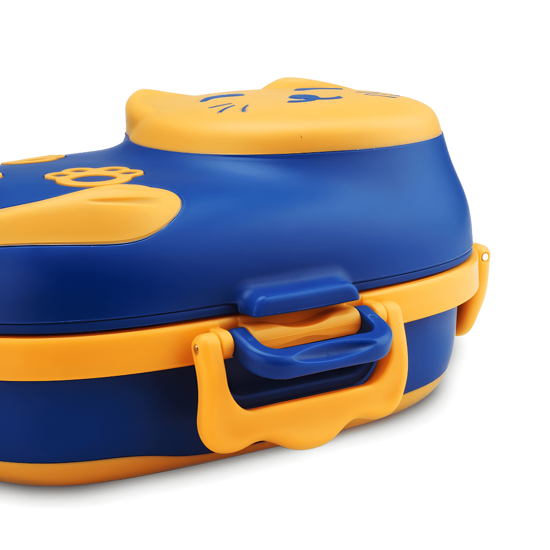 Little Cat 3-Compartment Stainless Steel Feeding Set