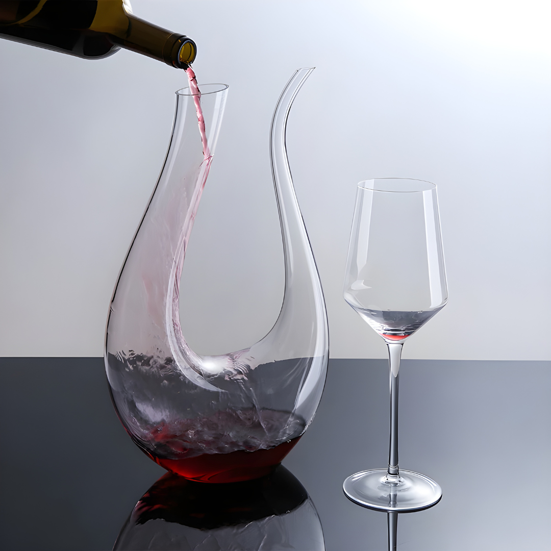 Premium 1200ml Handmade Lead-Free Crystal Wine Decanter