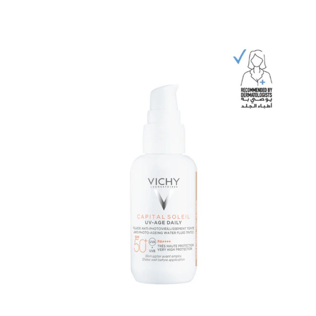 Vichy Capital Soleil UV-Age Daily Anti-Photo Ageing Water Fluid Tinted SPF50+ 40ml