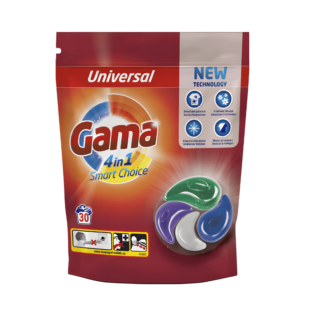 Gama 4-in-1 Smart Choice Laundry Capsules – 30 pcs | Made in Spain