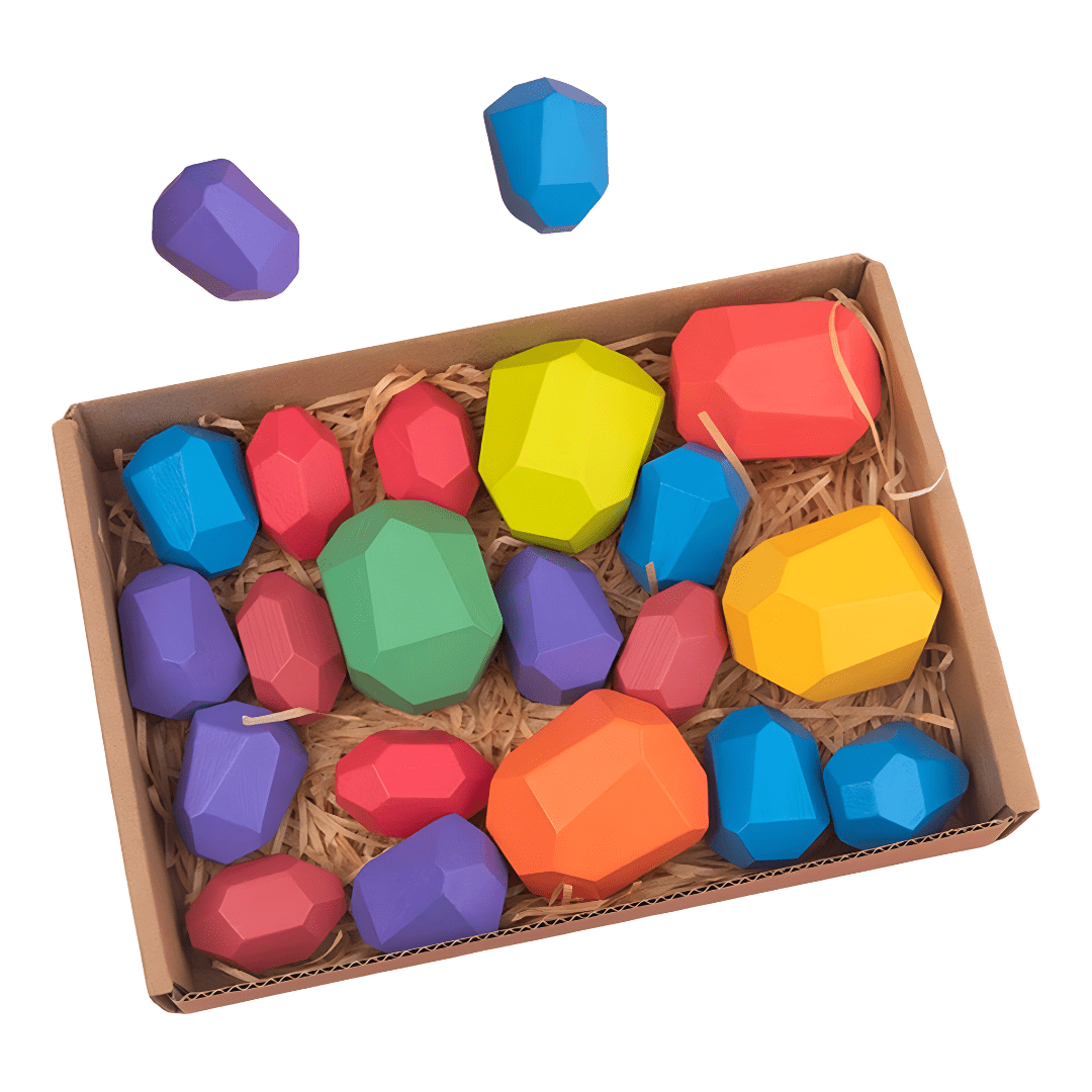 Creative Balancing Wooden Blocks – Educational Puzzle Toy Set (20 pcs)